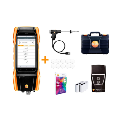 TESTO 300 LONGLIFE KIT 2 KÈM MÁY IN NHIỆT   MÁY PHÂN TÍCH KHÍ THẢI