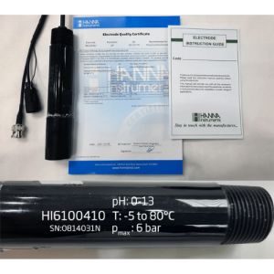 Điện Cực pH Phẳng Đo Online Dùng Pin Với Dây Cáp 10m HI6100410