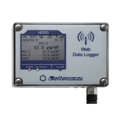 Máy ghi dữ liệu web về vật chất dạng hạt Delta OHM HD50PM